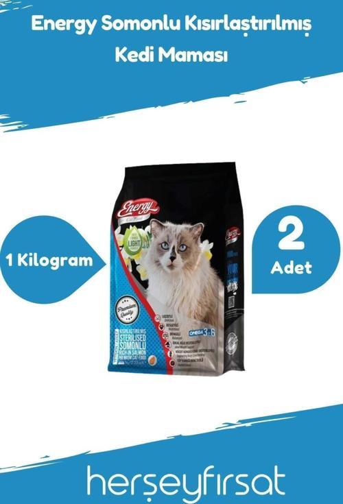 Somonlu Yetişkin Kedi Maması 1 Kilogram-2 Adet