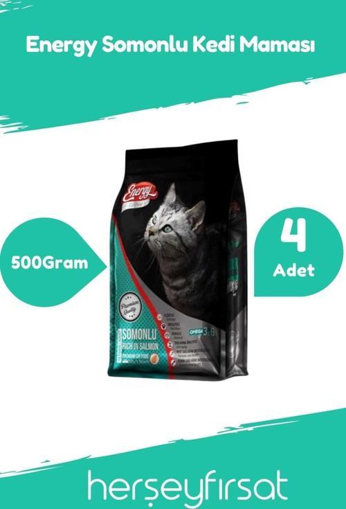 Somonlu Yetişkin Kedi Maması 500 Gram-4 Adet