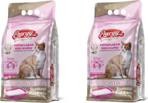 Super Premıum Ultra Clumping Bentonit Kedi Kumu - Bebek Pudrası Kokulu 2*5 L
