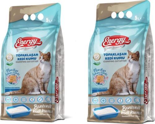 Super Premıum Ultra Clumping Bentonit Kedi Kumu - Marsilya Sabunu Kokulu 2*5 L
