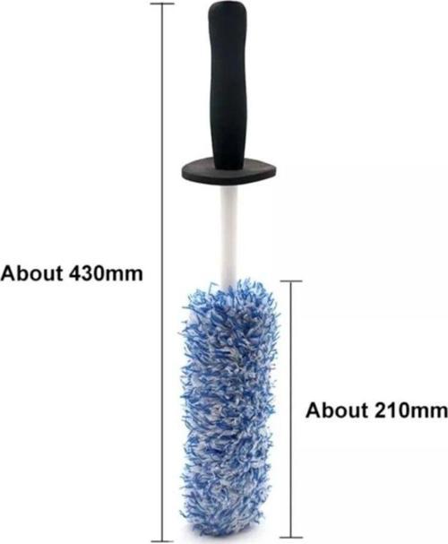 Oto Lastik Jant Fırçası Microfibre Wheel Brush  43 Cm Boy