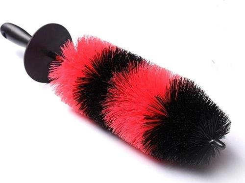 Oto Lastik Jant Temizleme Fırçası Özel Hassas Kılları 43 Cm Boy Renk Kırmızı