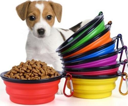 Katlanabilir Evcil Hayvan Kedi Köpek Mama Su Kabı