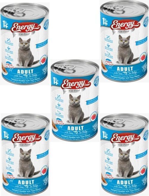 Cat Food Ton Balıklı Yetişkin Islak Kedi Maması 5'Li – 400 Gr