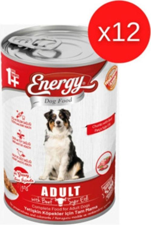 Dog Food Sığır Etli Yetişkin Konserve Köpek Maması – 400 Gram 12 Adet