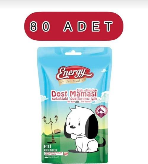 Etli Dosluk Köpek Maması 125 Gram 80 Adet