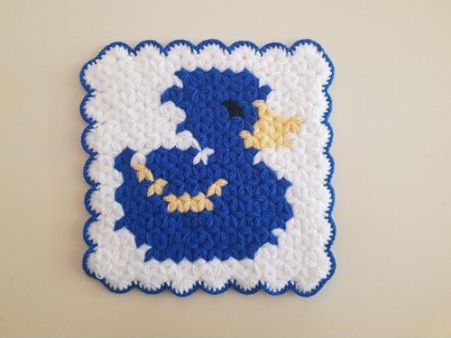 Banyo Bebek El Örme Lifi Yün Çirkin Ördek Desenli  Renk