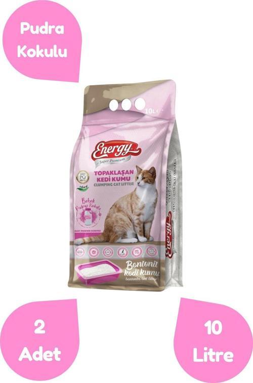Ince Taneli Pudra Kokulu Kedi Kumu 10 Litre-2 Adet