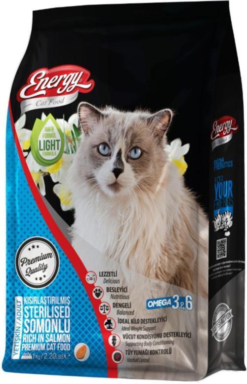 Kısırlaştırılmış Somonlu Kedi Maması 1 Kg