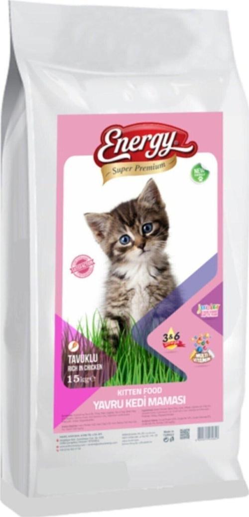 Cat Food Energy® Tavuklu Yavru Kedi Maması-15 Kilogram