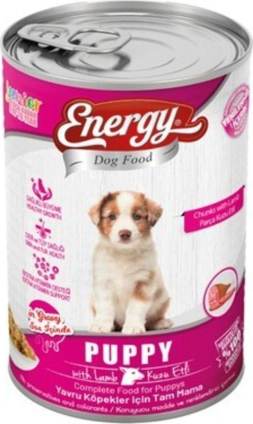Energy 400Gr Yavru Köpek Maması Kuzu Etli ( Konserve)