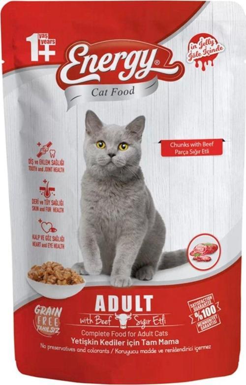 Sığır Etli Yetişkin Islak Kedi Maması