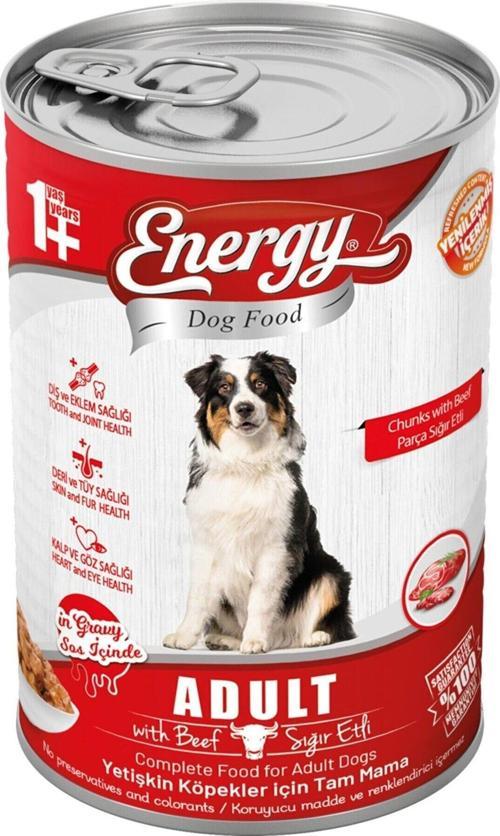 Sığır Etli Yetişkin Islak Köpek Maması Konserve 415 Gr - 20 Adet