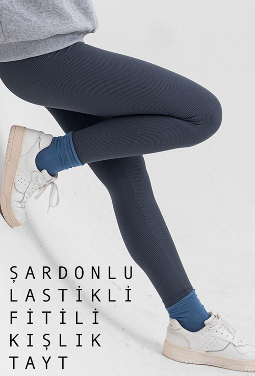 içi polarlı, LASTİKLİ, şardonlu, Fitilli, Toparlayıcı interlok Kışlık Örme Tayt @Verona