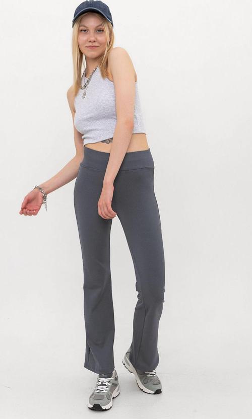 Yüksek Bel, Fitilli, Toparlayıcı Kaşkorse ispanyol fit and flare Örme Tayt