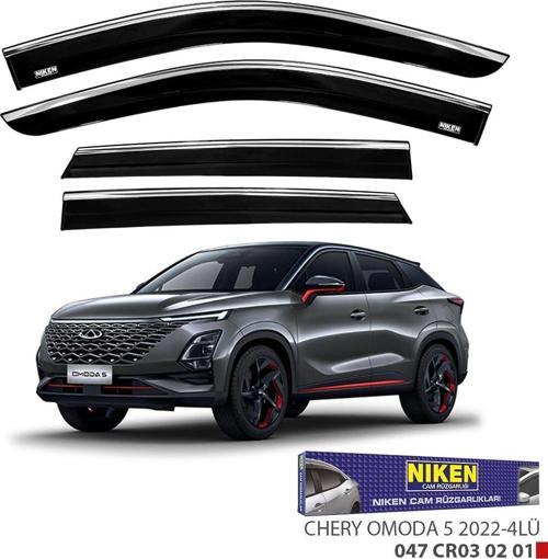 Chery Omoda 5 Kromlu Cam Rüzgarlığı Niken 2022+ sonrası uyumlu