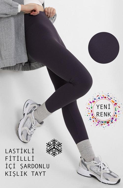 içi polarlı, LASTİKLİ, şardonlu, Fitilli, Toparlayıcı interlok Kışlık Örme Tayt @Verona
