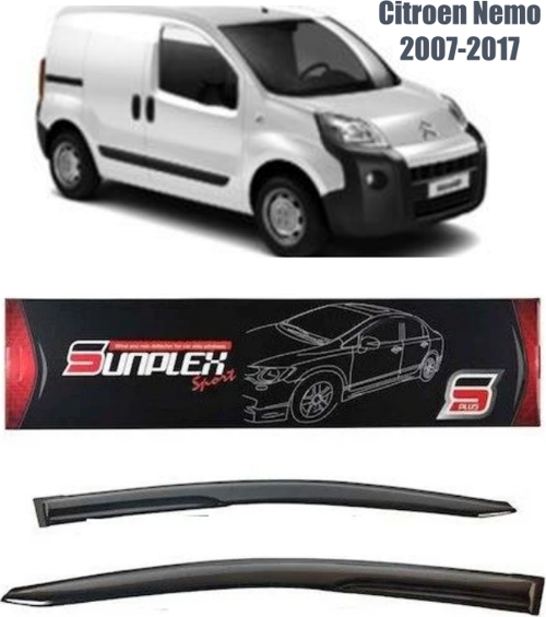Citroen Nemo Mugen Cam Rüzgarlığı 2007-2017 arası 2'li  Sunplex