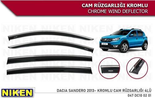 Dacia Sandero Kromlu Cam Rüzgarlığı Niken 2013-2020