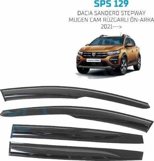 Dacia Sandero Stepway Mugen Cam Rüzgarlığı 2021 sonrası 4'lü Sunplex
