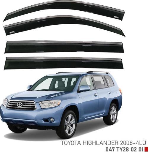 Toyota Highlander Kromlu Cam Rüzgarlığı Niken 2008+