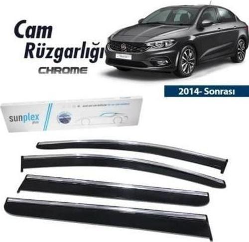 Fiat Egea Kromlu Cam Rüzgarlığı 2015 ve sonrası Sunplex