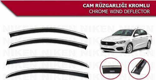Fiat Egea Kromlu Cam Rüzgarlığı Niken 2016+ sonrası modeller uyumlu