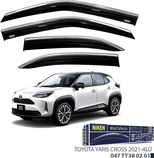 Toyota Yaris Cross Kromlu Cam Rüzgarlığı Niken 2021+sonrası uyumlu