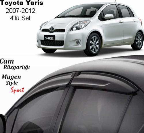 Toyota Yaris Uyumlu Cam Rüzgarlığı 2007-2012 Arası uyumlu Mugen