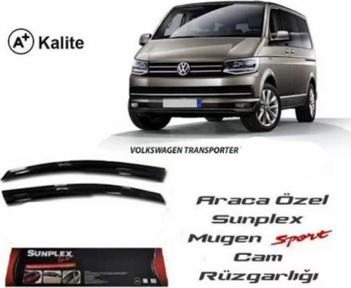 Vw Transporter T6 Mugen Cam Rüzgarlığı 2016 sonrası 2'li Sunplex