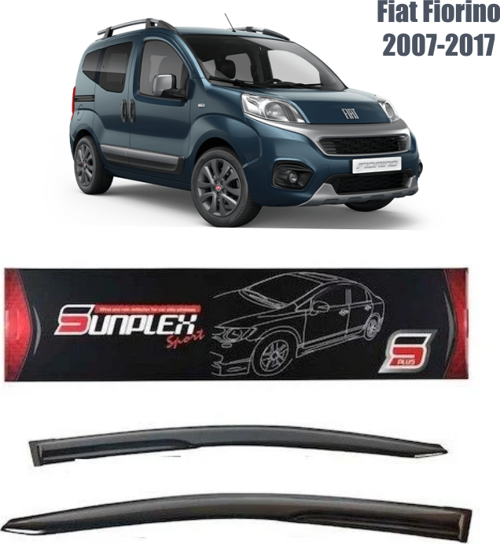 Fiat Fiorino Mugen Cam Rüzgarlığı 2007-2017 arası 2'li  Sunplex