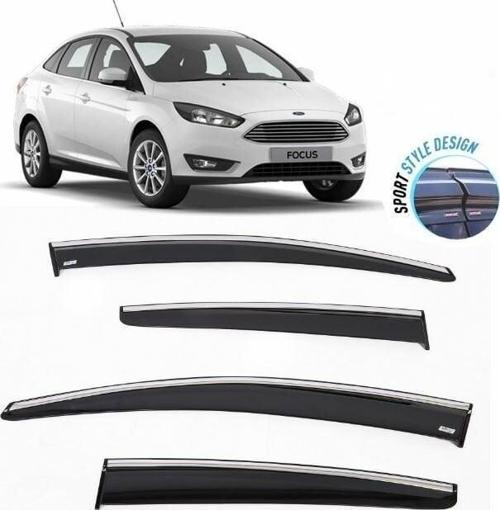 Fiat Focus 3 (hb-sedan) Kromlu Cam Rüzgarlığı 2011-2015 arası Sunplex