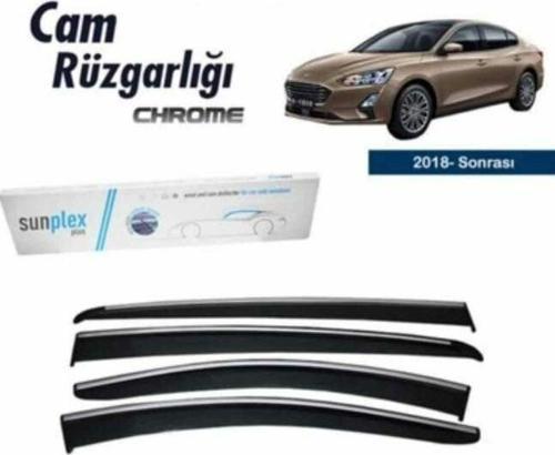 Fiat Focus 4 (hb-sedan) Kromlu Cam Rüzgarlığı 2018 ve sonrası Sunplex