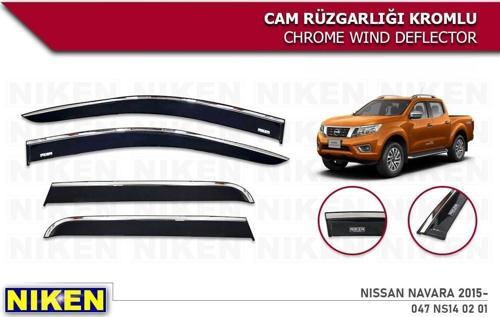 Nissan Navara Kromlu Cam Rüzgarlığı Niken 2015+