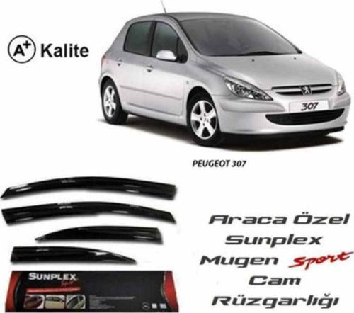 Peugeot 307 Mugen Cam Rüzgarlığı 2000-2014 arası 4'lü Sunplex