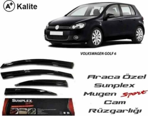 Vw Golf 6 Mugen Cam Rüzgarlığı 2009-2013 arası 4'lü Sunplex