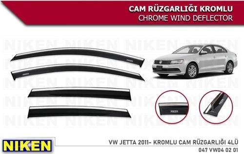 Vw Jetta Kromlu Cam Rüzgarlığı Niken 2011+