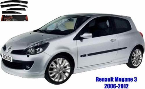 Renault Clio 3 hb Mugen Cam Rüzgarlığı 2006-2012 arası 4'lü Sunplex