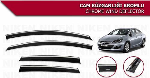 Opel Astra J Kromlu Cam Rüzgarlığı Niken 2010 sonrası uyumlu