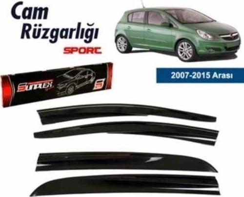 Opel Corsa D Mugen Cam Rüzgarlığı 2007-2014 arası 4'lü Sunplex