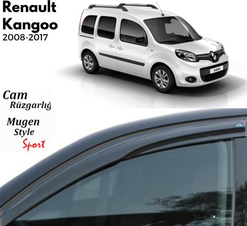 Renault Kango 2 Uyumlu Cam Rüzgarlığı 4'lü 2008-2017 Arası uyumlu Mugen