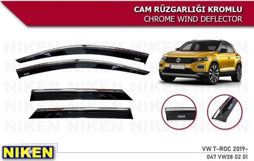 Vw T-roc Kromlu Cam Rüzgarlığı Niken 2019+