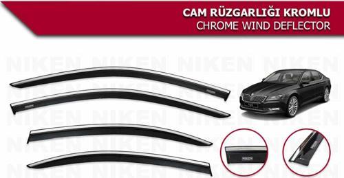 Skoda Superb Kromlu Cam Rüzgarlığı Niken 2015 sonrası