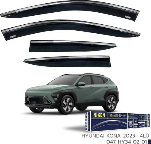 Hyundai Kona Kromlu Cam Rüzgarlığı Niken 2023+ Sonrası Uyumlu