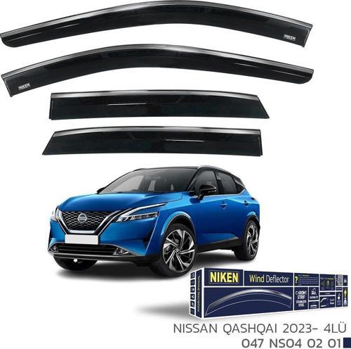 Nissan Qashqai Kromlu Cam Rüzgarlığı Niken 2023+ Sonrası Uyumlu