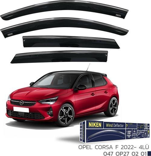 Opel Corsa F Kromlu Cam Rüzgarlığı Niken 2022+ Sonrası Uyumlu