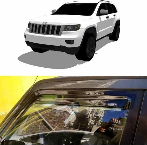 Jeep Cherokee WK2 Cam Rüzgarlığı 2011+ Niken (Kromsuz Model)