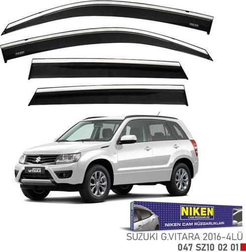 Suzuki Grand Vitara Kromlu Cam Rüzgarlığı Niken 2016+ sonrası uyumlu