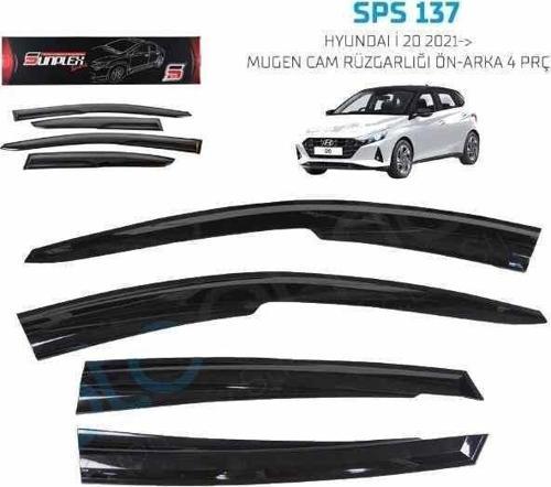 Hyundai i20 Mugen Cam Rüzgarlığı 2021 sonrası 4'lü Sunplex