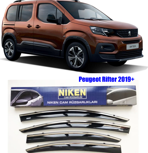 Peugeot Rifter Kromlu Cam Rüzgarlığı Niken 2019+ sonrası uyumlu